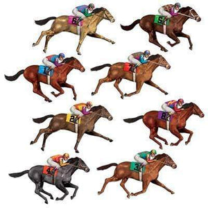 Amscan_OO Decorations - Props Race Horses Wall Decorations Props 8pk