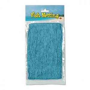 Amscan_OO Decorations - Props Teal Fish Netting Decoration 3.65m Each