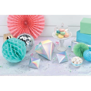 Amscan_OO Decorations Shimmering Party Iridescent 3D Table Decorations 3pk
