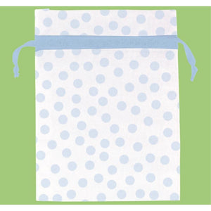 Amscan_OO Games & Favors - Favor Boxes, Shreds, Treat & Loot Bags Blue Dots Organza Bags 12pk