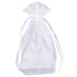 Box Bottom Container White Organza 14cm x 10cm 12pk