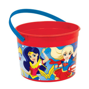 Amscan_OO Games & Favors - Favor Boxes, Shreds, Treat & Loot Bags DC Superhero Girls Candy Bucket Each