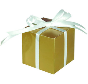 Amscan_OO Games & Favors - Favor Boxes, Shreds, Treat & Loot Bags Gold Paper Favor Boxes Mega Pack 6cm 100pk