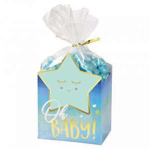 Amscan_OO Games & Favors - Favor Boxes, Shreds, Treat & Loot Bags Oh Baby Boy Favor Box Kit 8pk