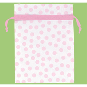 Amscan_OO Games & Favors - Favor Boxes, Shreds, Treat & Loot Bags Pink Dots Organza Bags 12pk