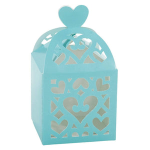 Amscan_OO Games & Favors - Favor Boxes, Shreds, Treat & Loot Bags Robins-egg Blue Lantern Paper Favor Box 50pk