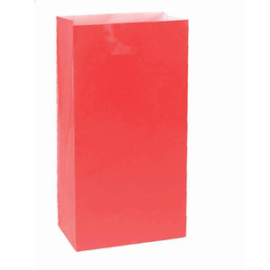 Amscan_OO Games & Favors - Favor Boxes, Treat & Loot Bags Apple Red Large Paper Bags 25cm x 13cm 12pk