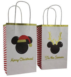 Games & Favors - Favor Boxes, Treat & Loot Bags Disney Christmas Treat Bags 6Pk