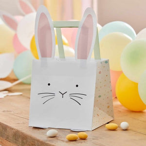 Games & Favors - Favor Boxes, Treat & Loot Bags Eggciting Easter Bunny Easter Party Bags 17.5cm x 15cm x 27cm 5pk