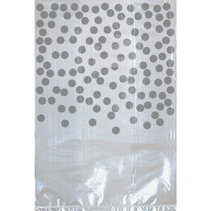 Amscan_OO Games & Favors - Favor Boxes, Treat & Loot Bags Silver Dots Party Cello Bags 15cm x 10cm 25pk