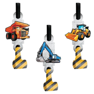 Amscan_OO Games & Favors - Favors, Activity Kit & Stickers Big Dig Construction Blowouts with Medallions 8pk