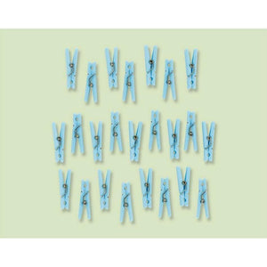 Amscan_OO Games & Favors - Favors, Activity Kit & Stickers Clothespin Blue Favor 24 pieces