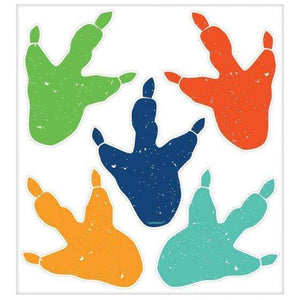 Amscan_OO Games & Favors - Favors, Activity Kit & Stickers Dino-Mite Party Dinosaur Vinyl Cling Footprints 2pk