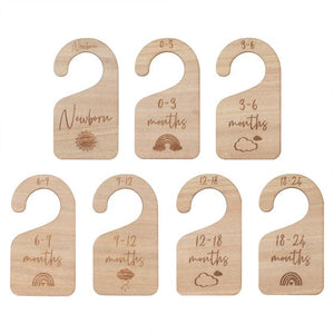 Games & Favors - Favors, Activity Kit & Stickers Hello Baby Wooden Baby Hangers 18cm x 9.6cm 7pk