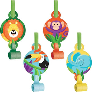 Amscan_OO Games & Favors - Favors, Activity Kit & Stickers Jungle Safari Blowouts with Medallions 12cm 8pk