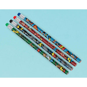 Amscan_OO Games & Favors - Favors, Activity Kit & Stickers Justice League Heroes Unite Pencils 8pk