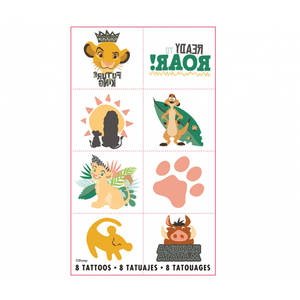 Amscan_OO Games & Favors - Favors, Activity Kit & Stickers Lion King Tattoos 8pk