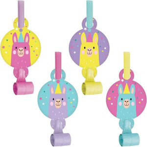 Amscan_OO Games & Favors - Favors, Activity Kit & Stickers Llama Party Blowouts with Medallions 8pk