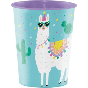 Amscan_OO Games & Favors - Favors, Activity Kit & Stickers Llama Party Construction Keepsake Souvenir Favor Cup Plastic 473ml Each