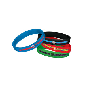 Amscan_OO Games & Favors - Favors, Activity Kit & Stickers Marvel Avengers Powers Unite Rubber Bracelets Favors 4pk