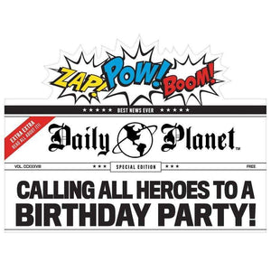 Amscan_OO Games & Favors - Invitations & Thank You Cards Justice League Heroes Deluxe Invitations 8pk