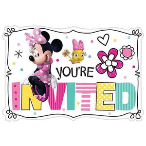 Amscan_OO Games & Favors - Invitations & Thank You Cards Minnie Mouse Happy Helpers Postcard Invitations 8pk