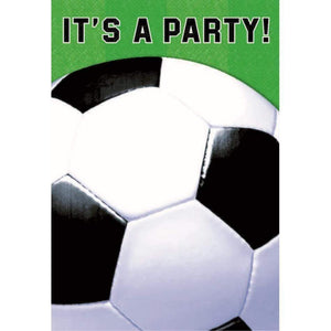 Amscan_OO Games & Favors - Invitations & Thank You Cards Soccer Fan Folded Invitations 15cm 8pk