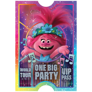 Amscan_OO Games & Favors - Invitations & Thank You Cards Trolls World Tour Postcard Invitations 8pk