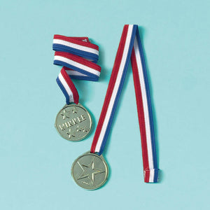 Amscan_OO Games & Favors - Medals, Ribbons & Trophy Goal Getter Award Medals 8pk