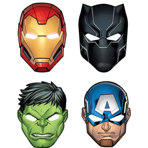 Amscan_OO Games & Favors - Party Hat & Mask Avengers Powers Unite Paper Masks 8pk