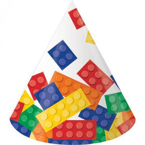 Amscan_OO Games & Favors - Party Hat & Mask Block Party Cone Hats 8pk