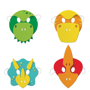 Amscan_OO Games & Favors - Party Hat & Mask Boy Dino Party Decor Foam Masks Child Size 4pk