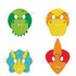 Boy Dino Party Decor Foam Masks Child Size 4pk