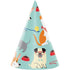 Dog Party Cone Shaped Hats Child Size 8pk