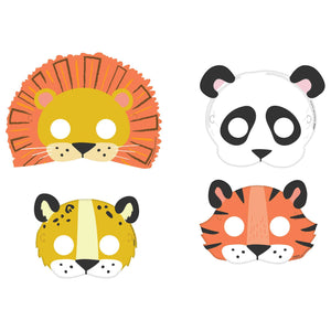 Amscan_OO Games & Favors - Party Hat & Mask Get Wild Jungle Paper Masks 8pk