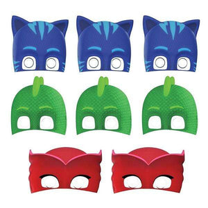 Amscan_OO Games & Favors - Party Hat & Mask PJ Masks Paper Mask 8pk