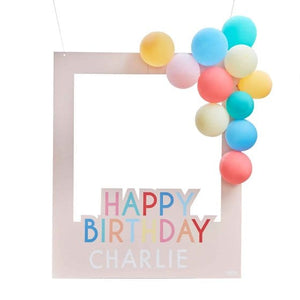 Games & Favors - Photo Props & Fun Signs Mix It Up Photobooth Frame Card with Brights Balloons 72cm x 60cm 16pk