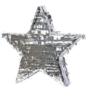 Amscan_OO Games & Favors - Pinatas & Party Game Silver Foil Star 2D Shape Pinata