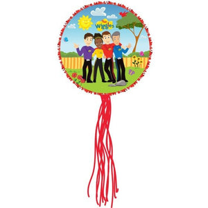 Games & Favors - Pinatas & Party Game The Wiggles Party Expandable Pull String Drum Pinata 35 x 35 x 9cm Each