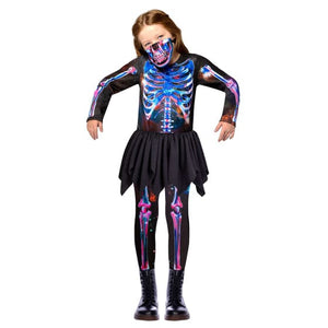 Girls Costume 10-12 Years Skeleton Girls Costume