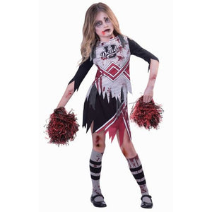 Girls Costume 12-14 Years Zombie Cheerleader Girls Costume