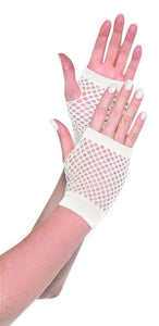 Amscan_OO Gloves - Short Gloves White Short Fishnet Gloves Each