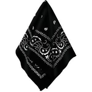 Amscan_OO Hats & Headwear - Bandanas Black Bandana 50cm Each