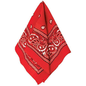 Amscan_OO Hats & Headwear - Bandanas Red Bandana 50cm Each