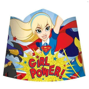 Amscan_OO Hats & Headwear - Halos, Crown & Tiara DC Super Hero Girls Paper Tiaras 8pk