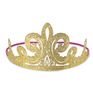 Amscan_OO Hats & Headwear - Halos, Crown & Tiara Disney Princess Once Upon A Time Glittered Tiara 9cm x 15cm 8pk