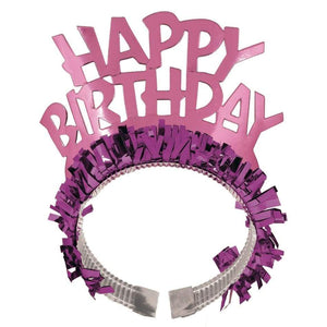 Amscan_OO Hats & Headwear - Halos, Crown & Tiara Happy Birthday Tiara Paper & Foil Each