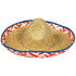 Fiesta Sombrero Straw Hats 19cm x 51cm Each