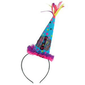 Amscan_OO Hats & Headwear - Headbands & Boppers Birthday Chic Fabric Cone Hat Headband Each
