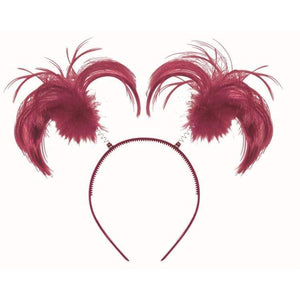 Amscan_OO Hats & Headwear - Headbands & Boppers Burgundy Headbopper Ponytail 20cm x 12.7cm Each